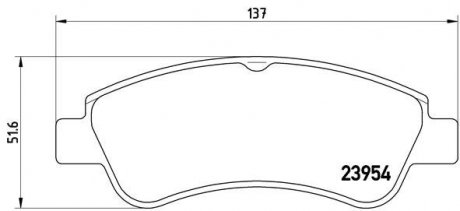 Тормозные колодки BREMBO P61 066