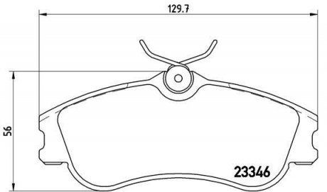 Гальмівні колодки дискові BREMBO P61 069