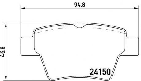 Тормозные колодки дисковые BREMBO P61 080