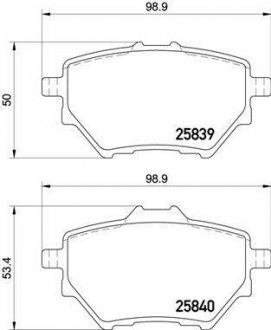 Гальмівні колодки дискові BREMBO P61 122