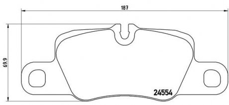 Тормозные колодки BREMBO P65 020