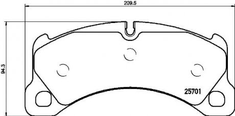 Тормозные колодки BREMBO P65 033