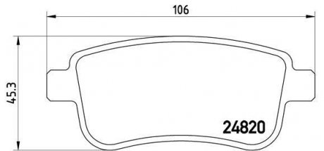 Гальмівні колодки дискові BREMBO P68 041