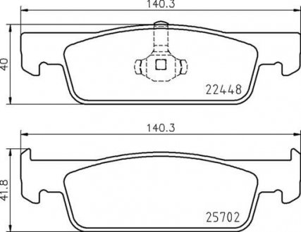 Гальмівні колодки дискові BREMBO P68 069