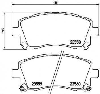 Гальмівні колодки дискові BREMBO P78 010