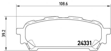 Тормозные колодки BREMBO P78 014