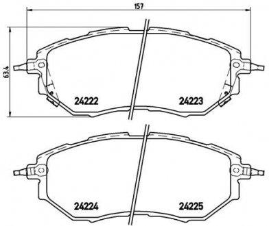 Тормозные колодки Xtra BREMBO P78017X