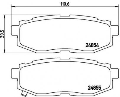 Тормозные колодки BREMBO P78 018