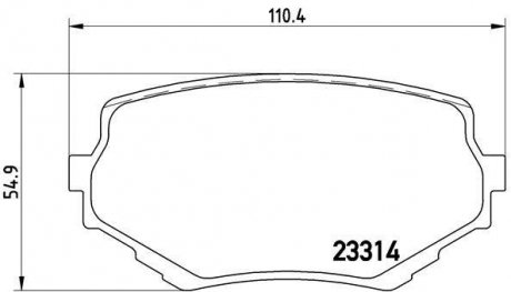 Тормозные колодки дисковые BREMBO P79 009