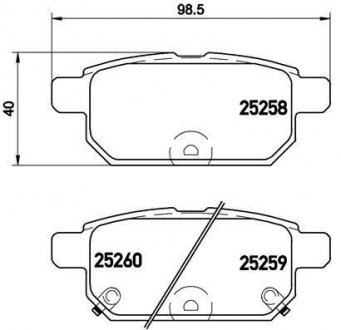 Тормозные колодки BREMBO P79 029