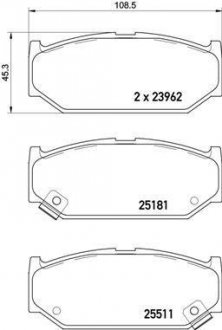 Тормозные колодки дисковые BREMBO P79 031