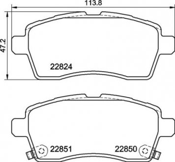 Гальмівні колодки дискові BREMBO P79 037