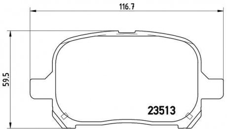 Гальмівні колодки дискові BREMBO P83 040 (фото 1)