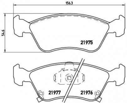 Тормозные колодки дисковые BREMBO P83 041