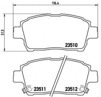 Тормозные колодки BREMBO P83 051