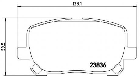 Гальмівні колодки дискові BREMBO P83 061