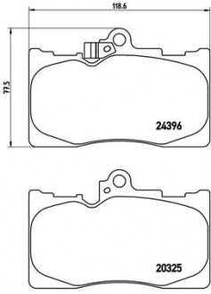 Тормозные колодки BREMBO P83 072