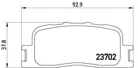 Тормозные колодки BREMBO P83 088