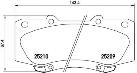 Гальмівні колодки дискові BREMBO P83 140