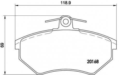 Колодки дискового тормоза BREMBO P85 011