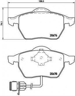 Гальмівні колодки дискові BREMBO P85 026