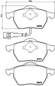 Тормозные колодки BREMBO P85 045