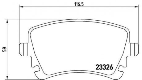 Тормозные колодки дисковые BREMBO P85 064