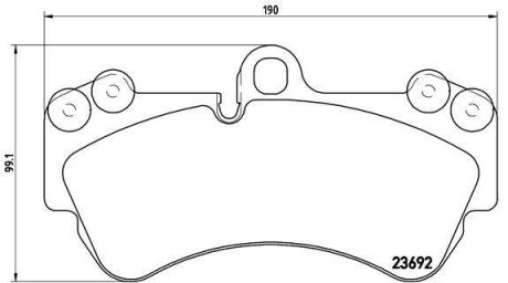 Гальмівні колодки дискові BREMBO P 85 069