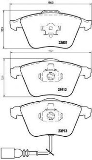 Тормозные колодки дисковые BREMBO P85 079