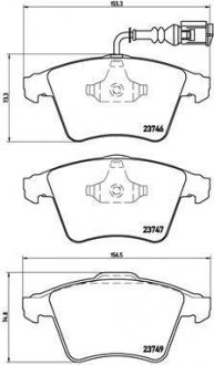 Тормозные колодки BREMBO P85 082