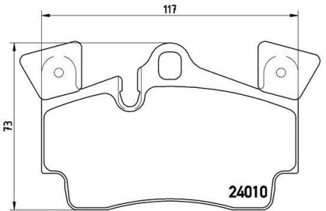 Гальмівні колодки дискові BREMBO P85 088