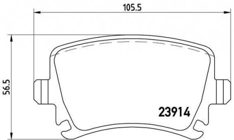 Тормозные колодки дисковые BREMBO P85 095