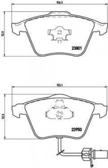 Тормозные колодки BREMBO P85 097