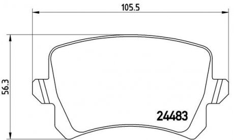 Тормозные колодки BREMBO P85 108