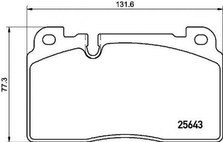 Тормозные колодки BREMBO P85 133