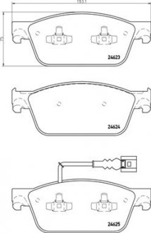 Тормозные колодки дисковые BREMBO P85 141