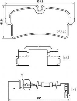 Тормозные колодки дисковые BREMBO P85 151