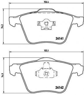 Тормозные колодки BREMBO P86 018