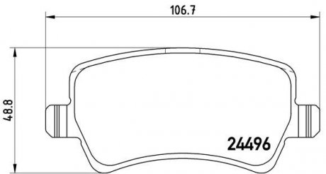 Тормозные колодки BREMBO P86 021