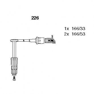 Комплект проводов MERCEDES "M104 2,8-3,2 "94-00 BREMI 226