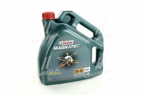 Масло ДВС 5W-40 MAGNATEC API SN/CF, ACEA A3/B4, 4л, синт. CASTROL 15C9D1