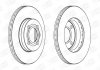 Гальмівний диск передній VW CADDY,CORRADO,GOLF,JETTA,LUPO,PASSAT,POLO,SCIROCCO,VENTO/SEAT CHAMPION 561448CH (фото 1)