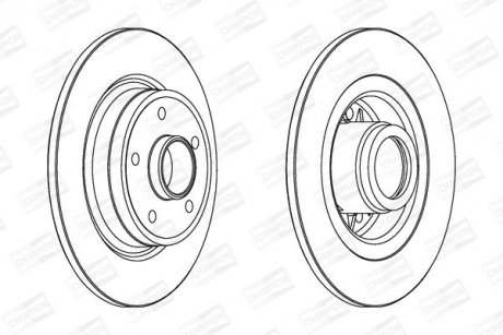 Гальмівний диск CHAMPION 562184CH1