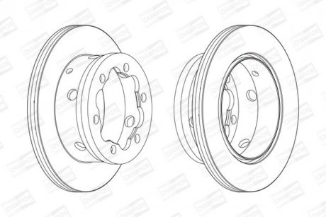 Гальмівний диск CHAMPION 567810CH