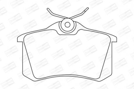 Гальмівні колодки задні VW Polo, Passat, Jetta, Golf / Audi A4/ Peugeot / Renault / Citroen CHAMPION 571361CH