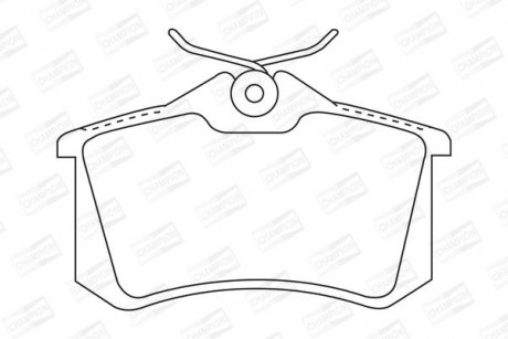 Гальмівні колодки задні Audi A4, A6, TT / Seat Ibiza, Cordoba / Skoda Octavia / VW Jetta CHAMPION 571906CH