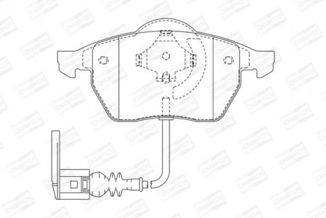 Гальмівні колодки передні Audi A3, TT / Seat Leon, Toledo / Skoda, Octavia / VW Bora, Golf IV CHAMPION 571984CH