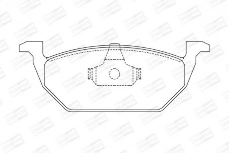 Гальмівні колодки передні Audi A3, A1 / Seat Ibiza / Skoda Octavia, Fabia / VW Polo, Golf CHAMPION 571985CH