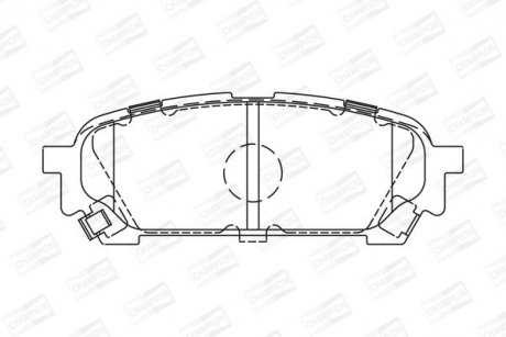 Колодки тормозные дисковые задние SUBARU FORESTER (SG_) 02-12, IMPREZA Estate (G CHAMPION 572529CH