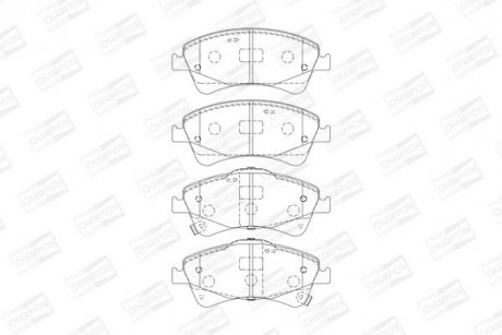 Гальмівні колодки передні Toyota Auris, Avensis, Verso CHAMPION 572600CH